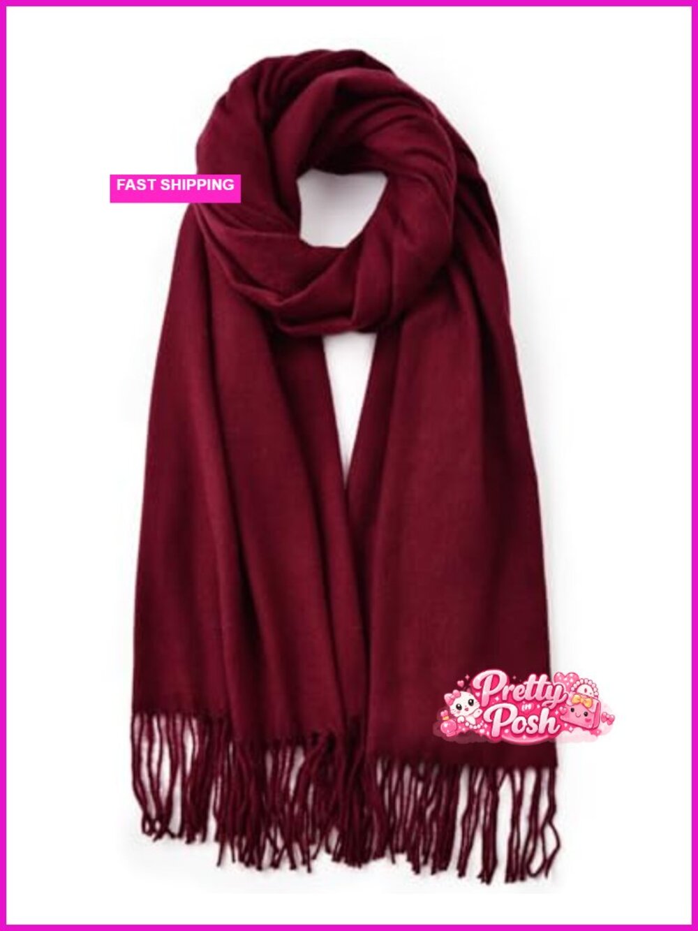 Womens Soft Acrylic Winter Scarf Shawl Wrap Blanket Scarf Cold Weather
